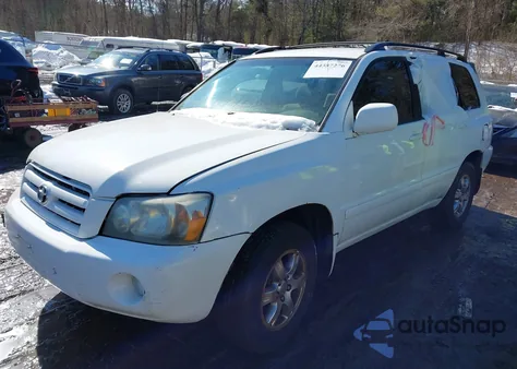 2004 Toyota Highlander V6 from USA, damaged, VIN JTEEP21A740047063